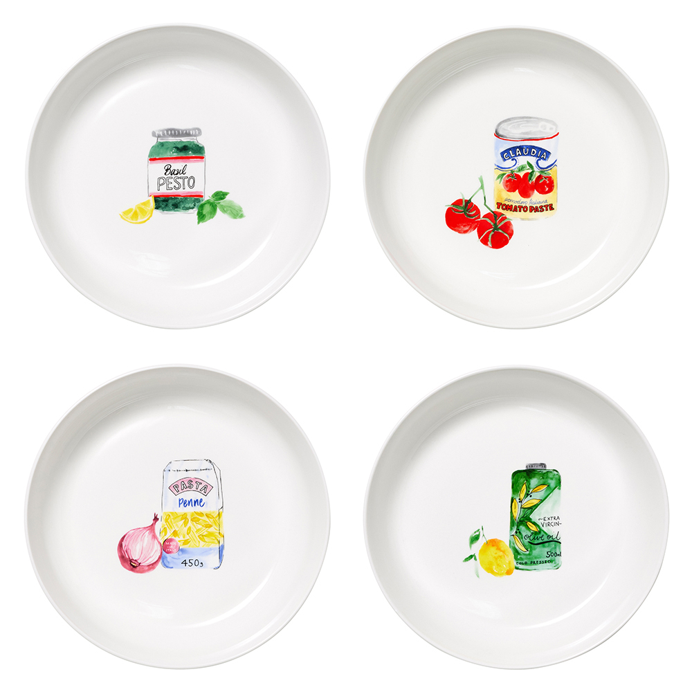 12 Piece Valentina 21.5cm Dinner Bowl Set