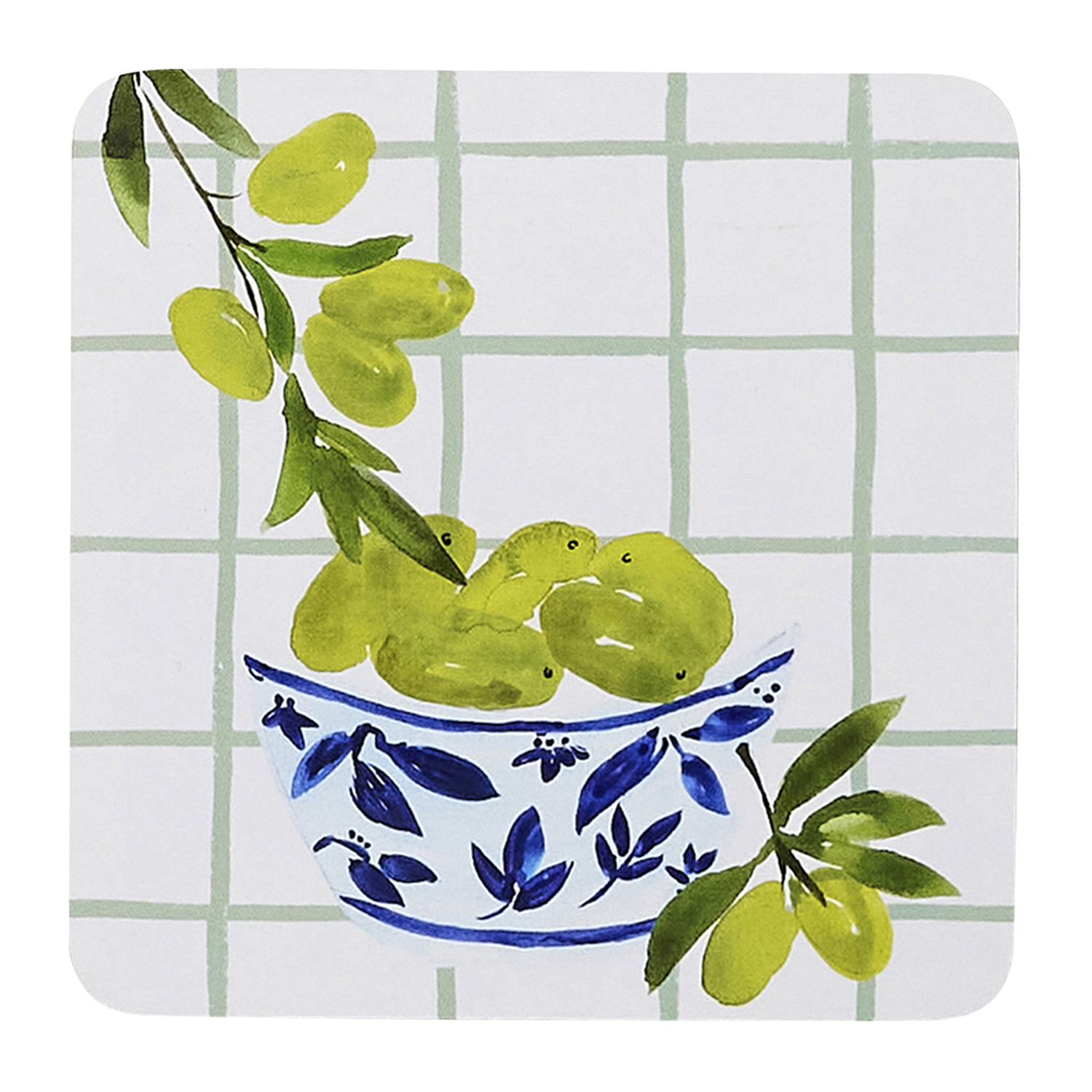 12 Piece Valentina Square Coaster Set