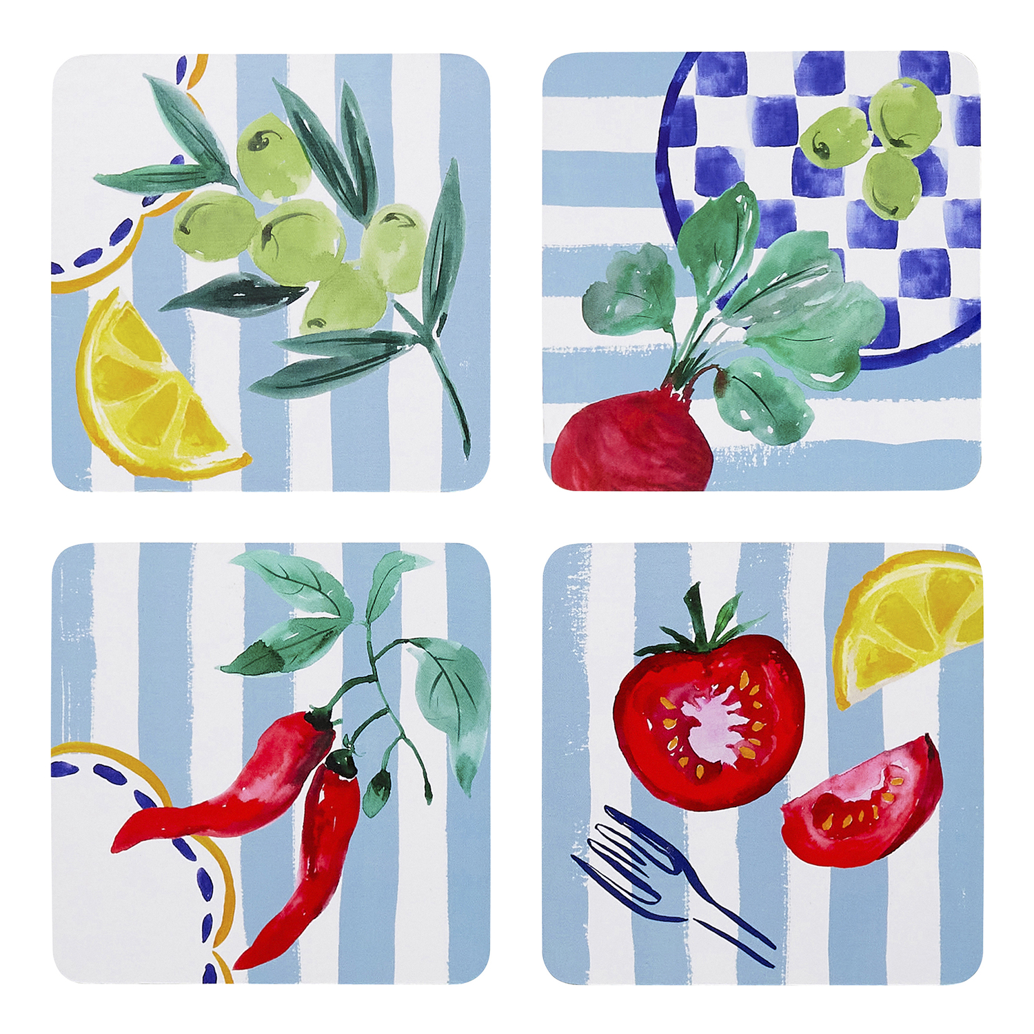 12 Piece Cucina Coaster Set
