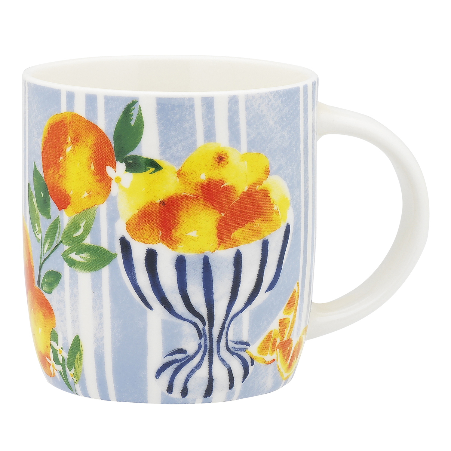 8 Piece Positano 330ml Porcelain Mug Set