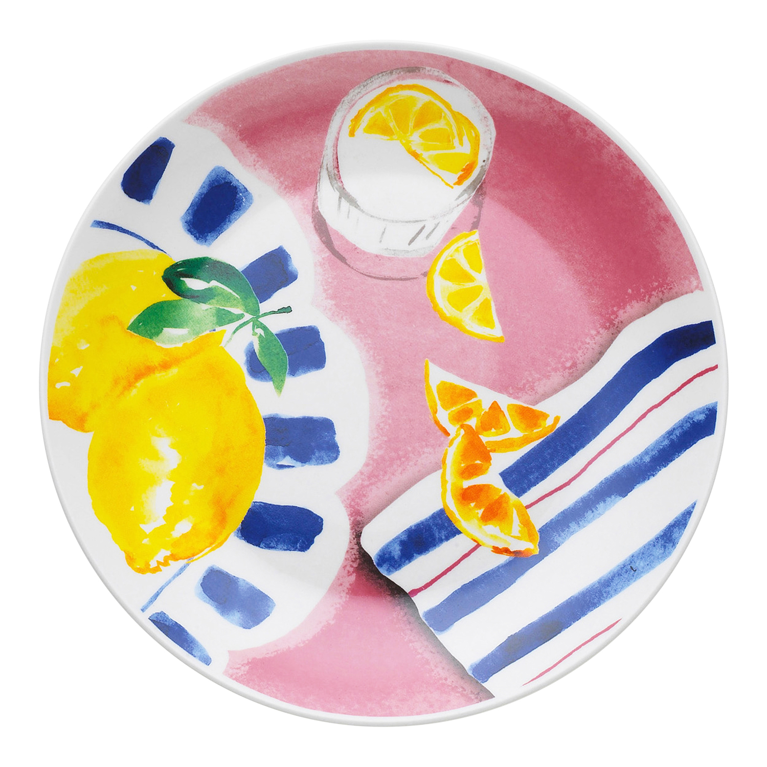 8 Piece Positano 20cm Porcelain Side Plate Set