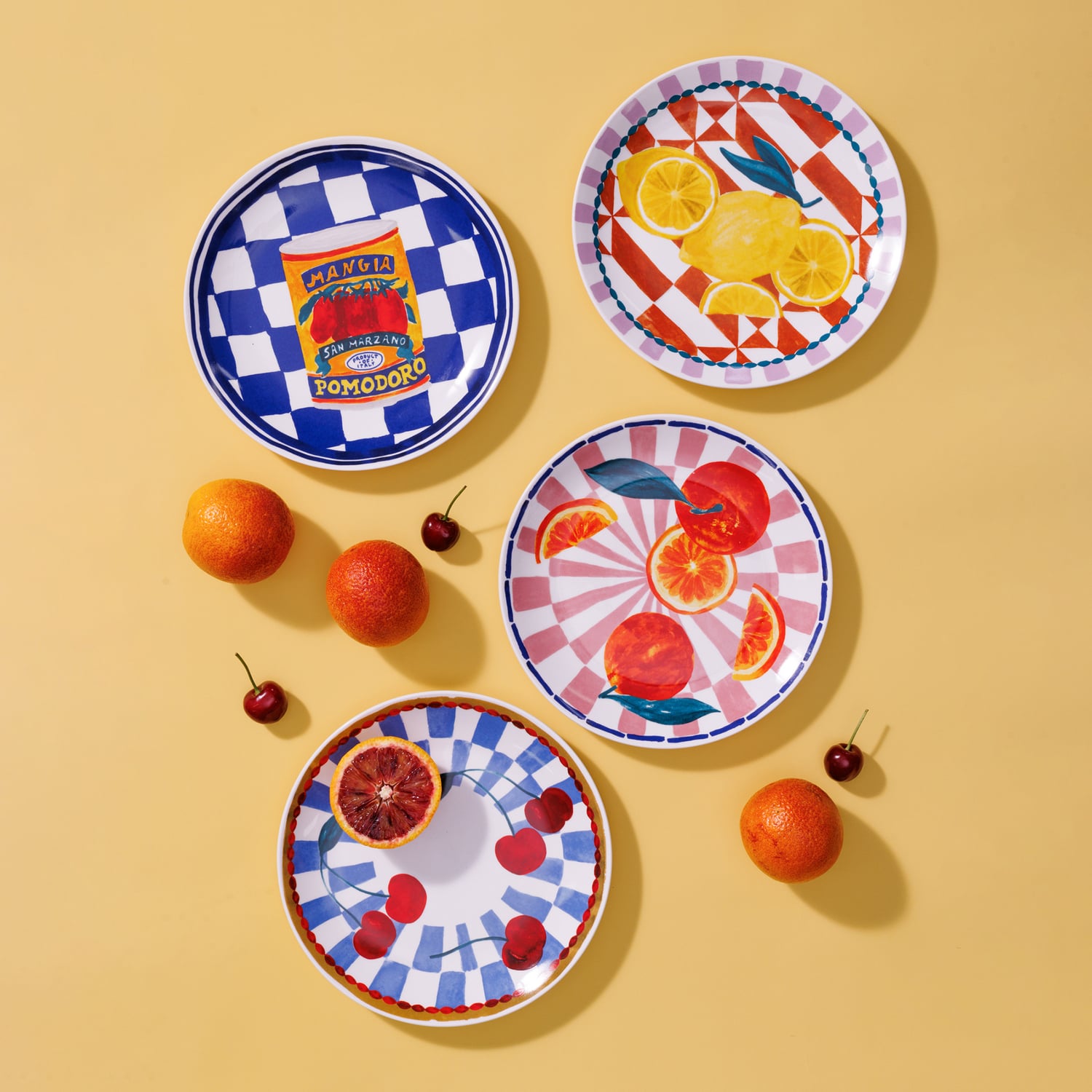 8 Piece Valentina 20cm Porcelain Side Plate Set