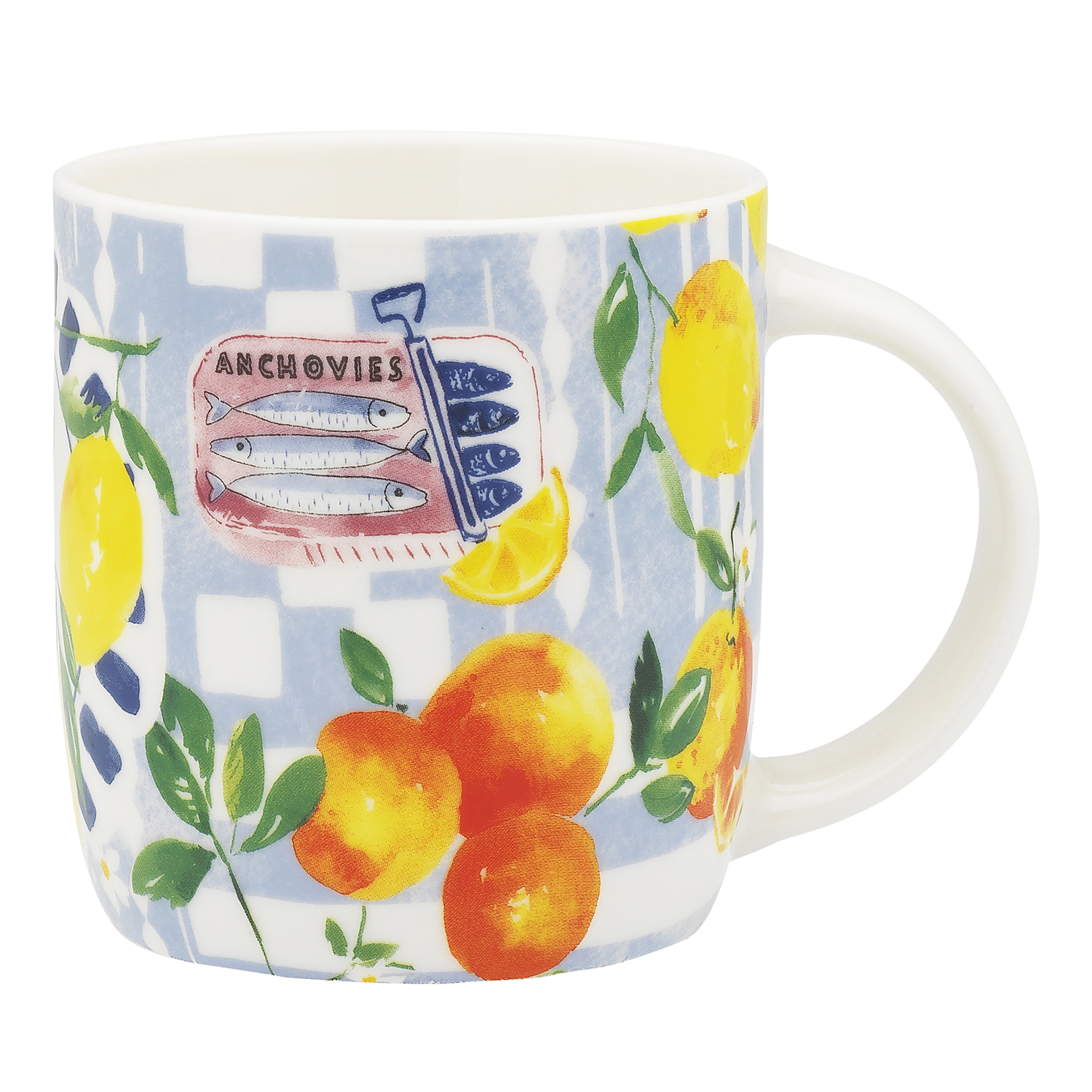 8 Piece Positano 330ml Porcelain Mug Set