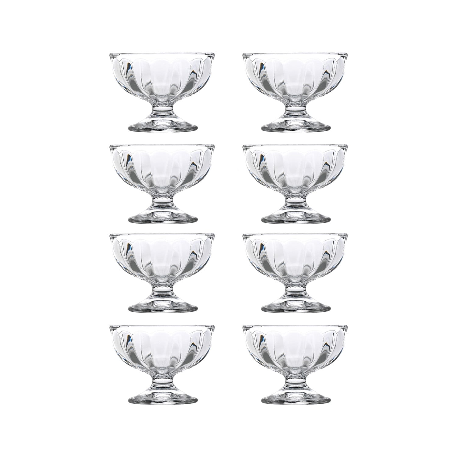 130ml Soda Lime Glass Dessert Bowls