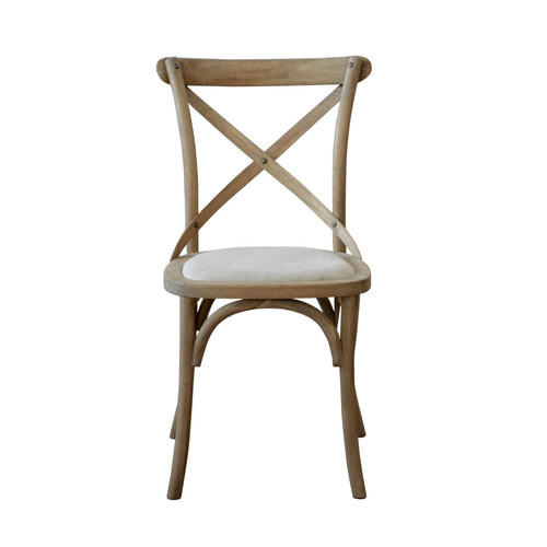 Kasan Side Chair Oatmeal Linen Seat