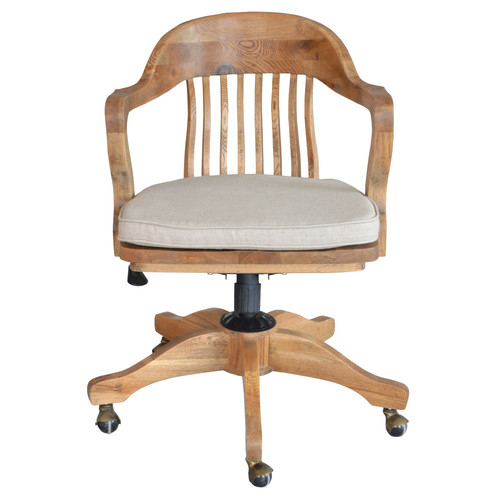 wood bankers chair