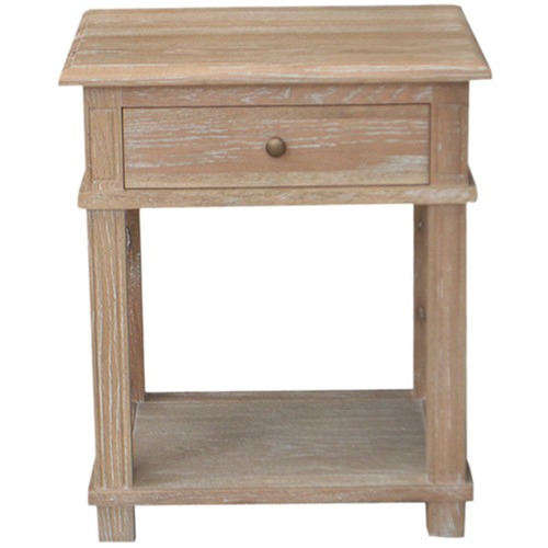 S & G Furniture XBrace Oak Side Table Temple & ster
