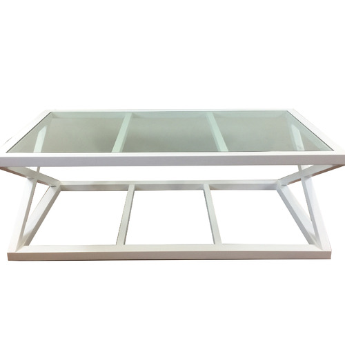 White Valencia Birch Wood Coffee Table