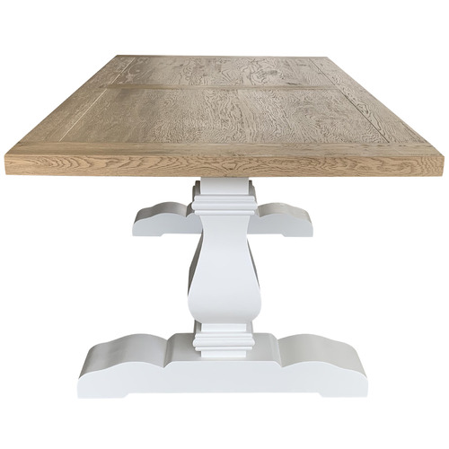 Hamilton Furniture Weathered Oak Montreal Wooden Dining Table Temple