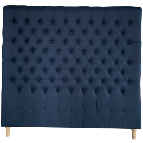Navy Chesterfield Linen Headboard