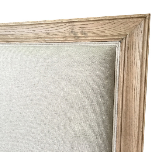 Oatmeal Abbey Linen Queen Headboard
