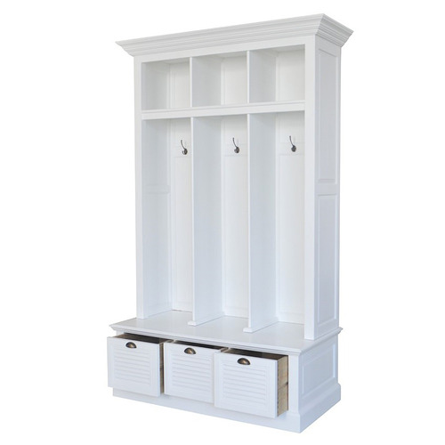 White Paula Birch Wood Hall Stand | Temple & Webster