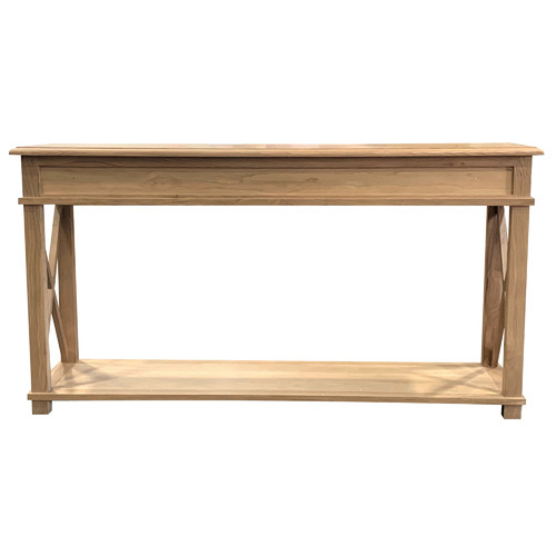 Natural Wendell Oak Wood Console Table