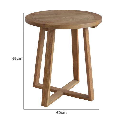 Miranda Oak Wood Side Table | Temple & Webster