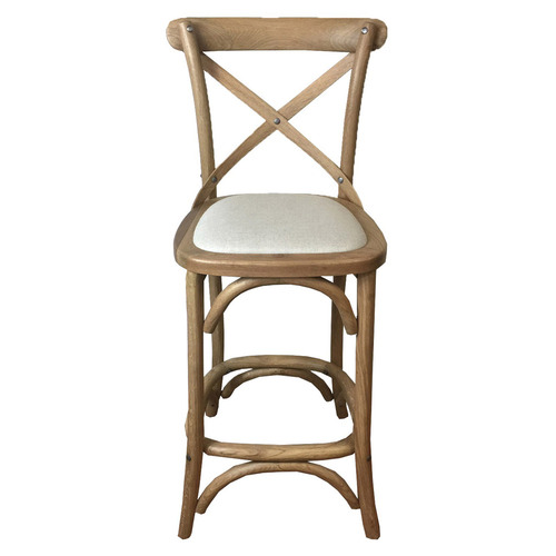 Hamilton Furniture 66cm Chandra Oak Wood Barstools Temple & ster
