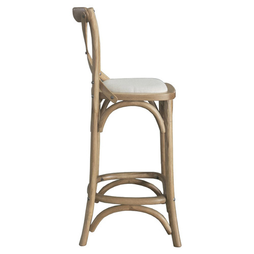 Hamilton Furniture 66cm Chandra Oak Wood Barstools Temple & ster