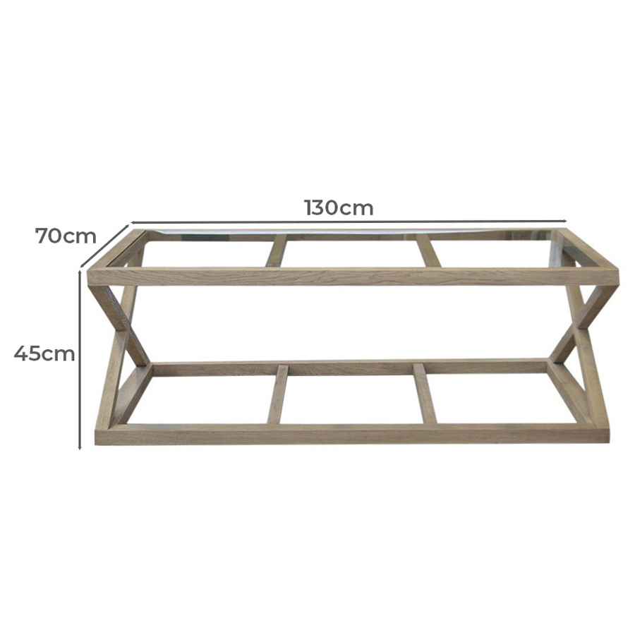 Lorelia Oak Wood Coffee Table