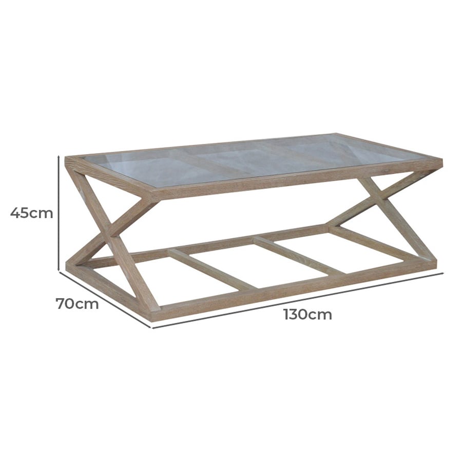 Lorelia Oak Wood Coffee Table