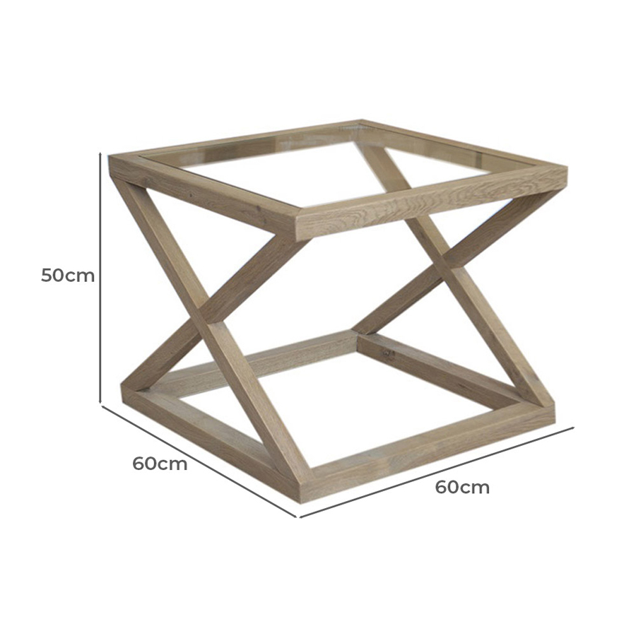 Lorelia Oak Wood Side Table