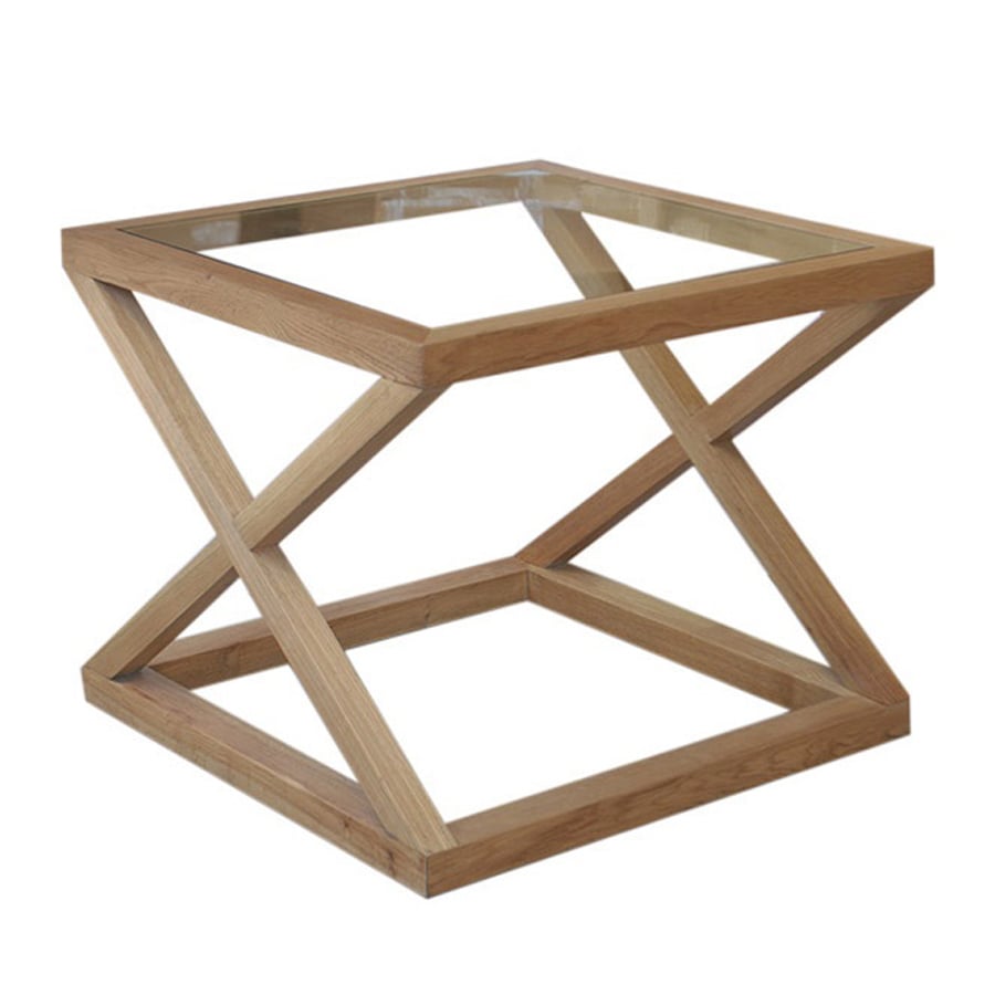 Hamilton Furniture Lorelia Oak Wood Side Table Temple & ster