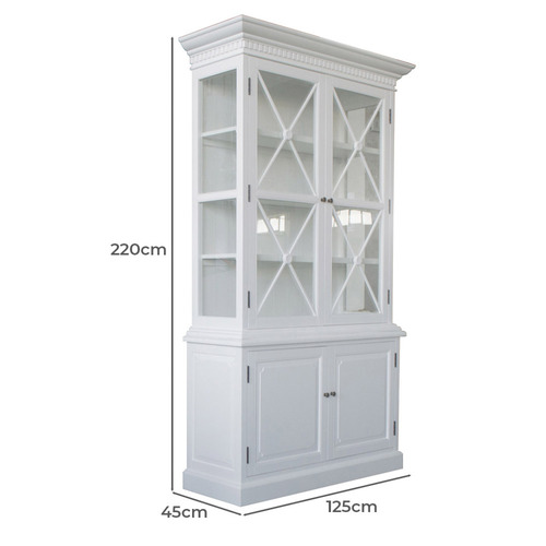 White Bettina Display Cabinet