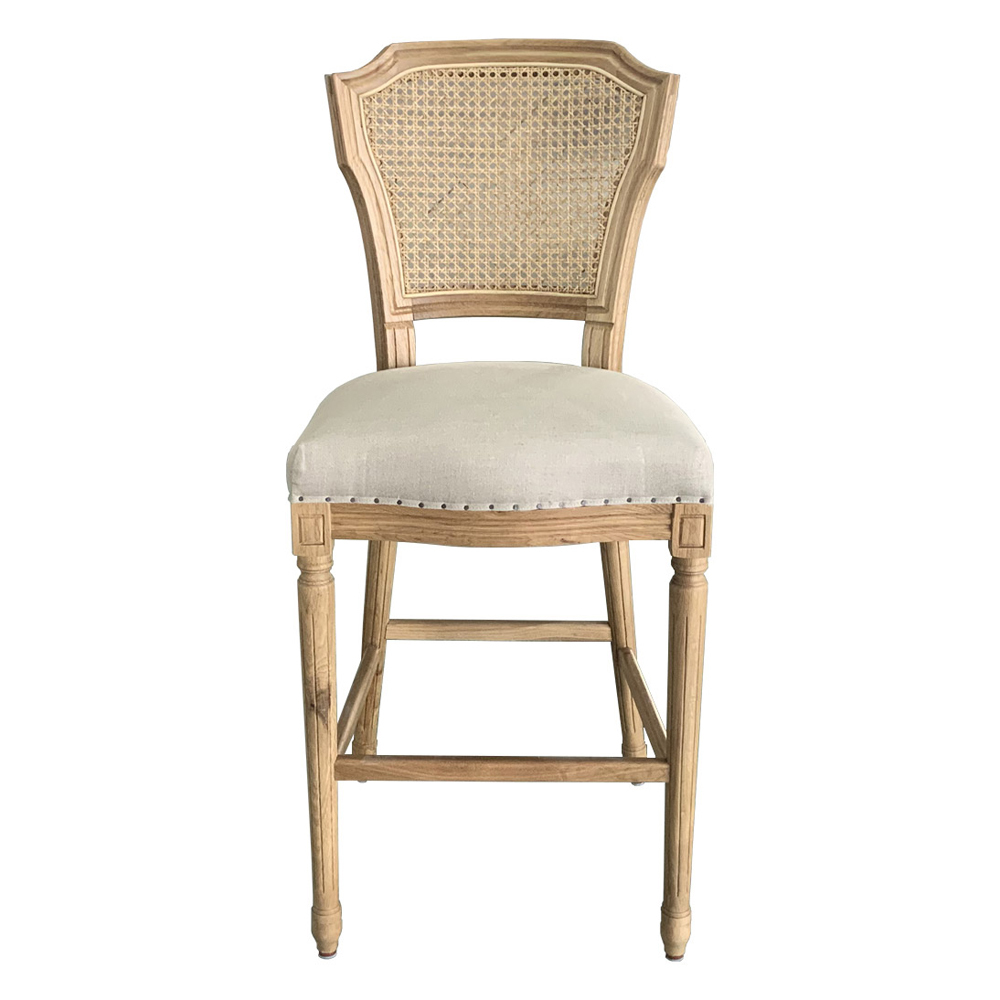 Rosalie Oak Wood Barstools