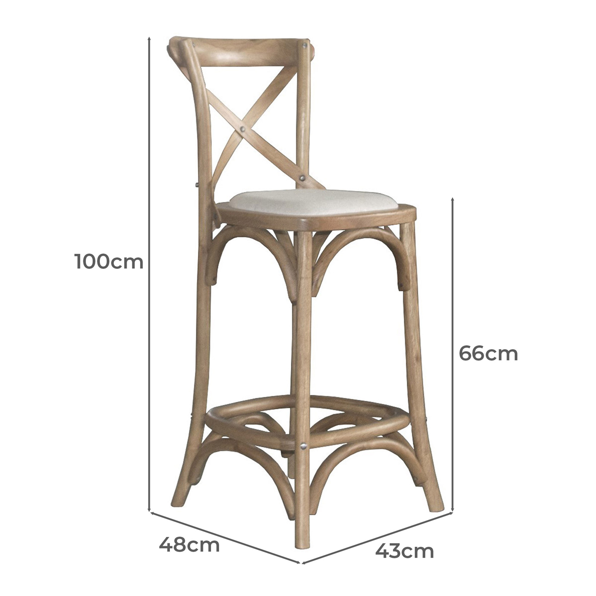 66cm-Chandra-Oak-Wood-Barstools