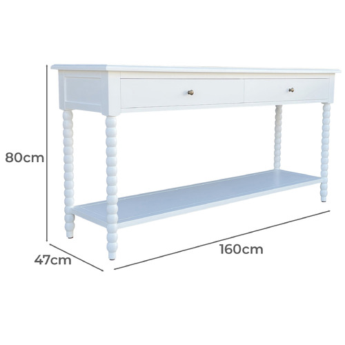 White Isla Console Table | Temple & Webster