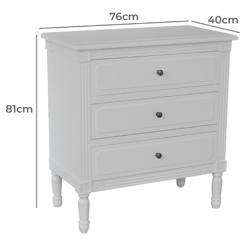 White Blaise Side Table