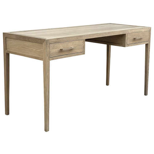 French Oak Wood Writing Desk