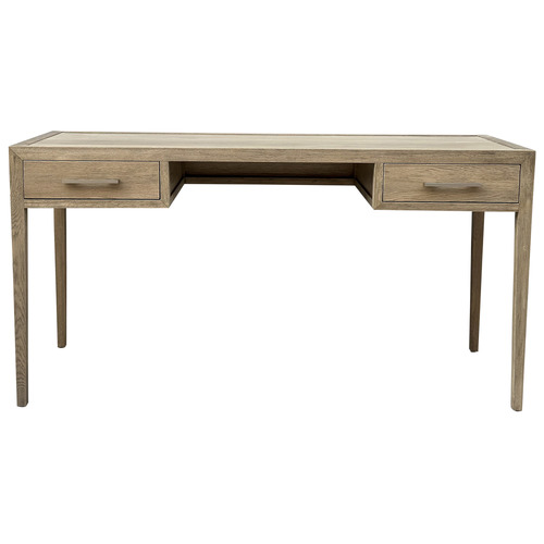 French Oak Wood Writing Desk