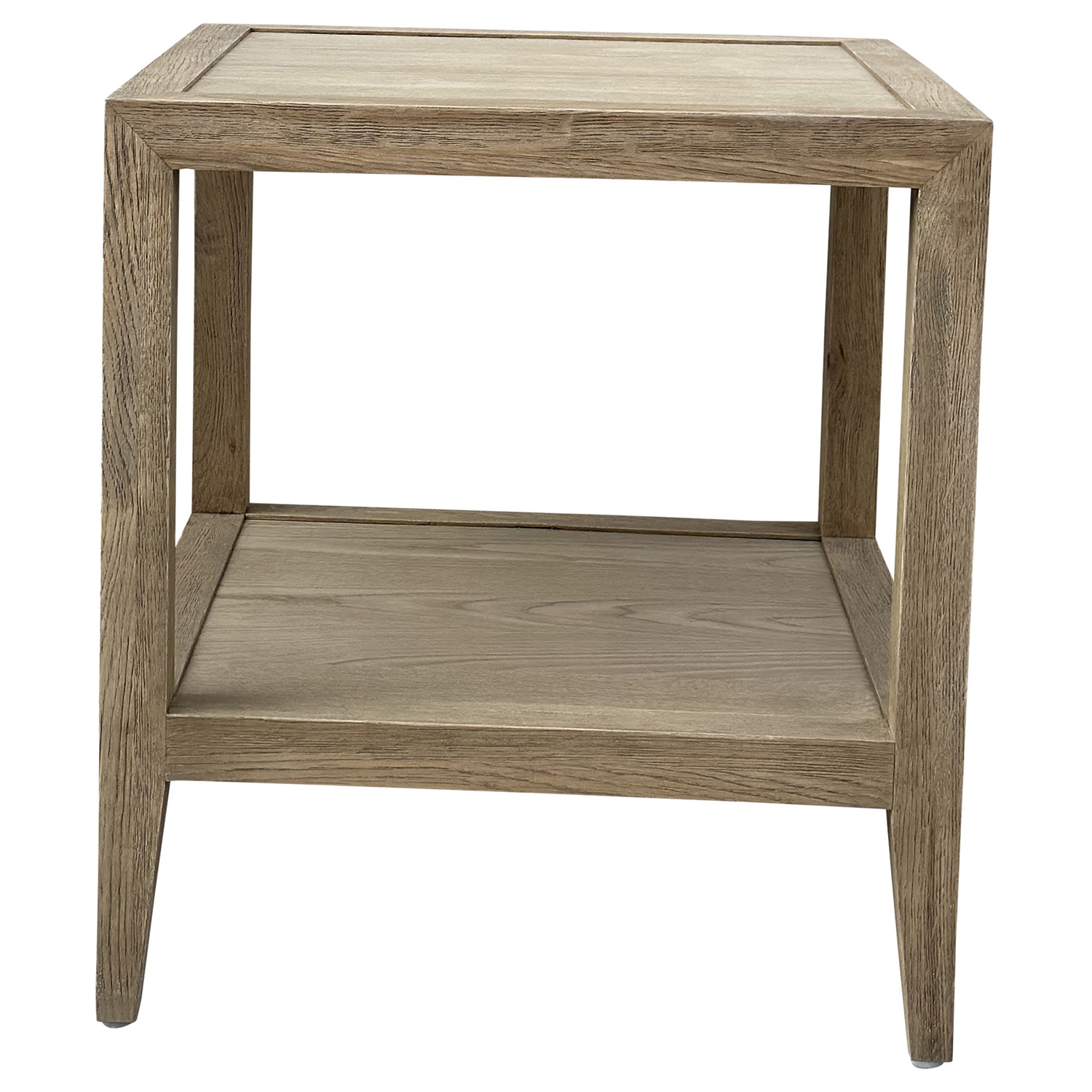 French Oak Wood Side Table