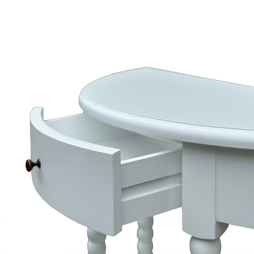 Bobbin Curved Console Table