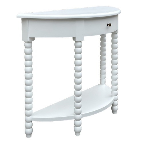 Bobbin Curved Console Table