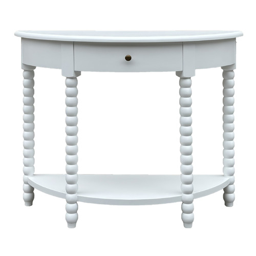 Bobbin Curved Console Table