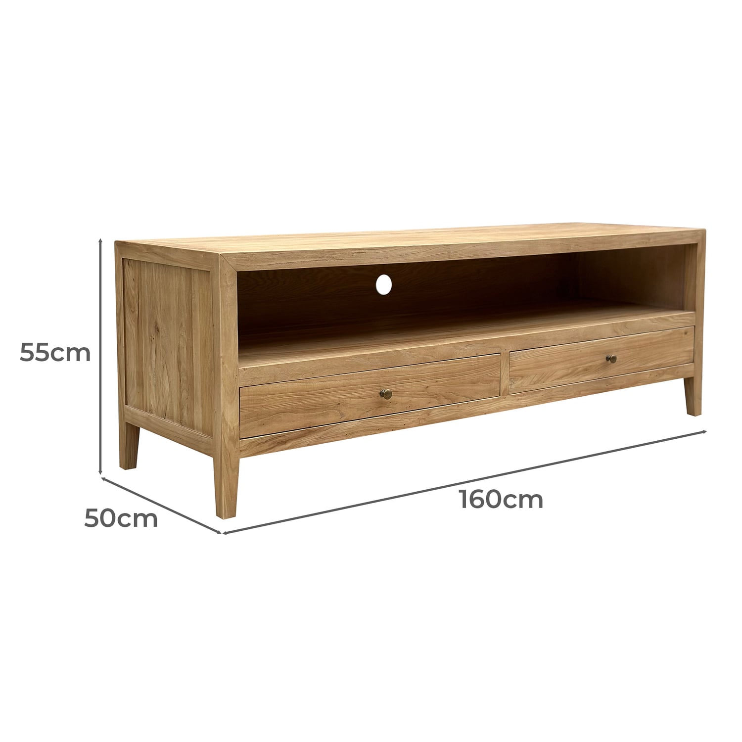 Corwin Reclaimed Elm Wood TV Unit