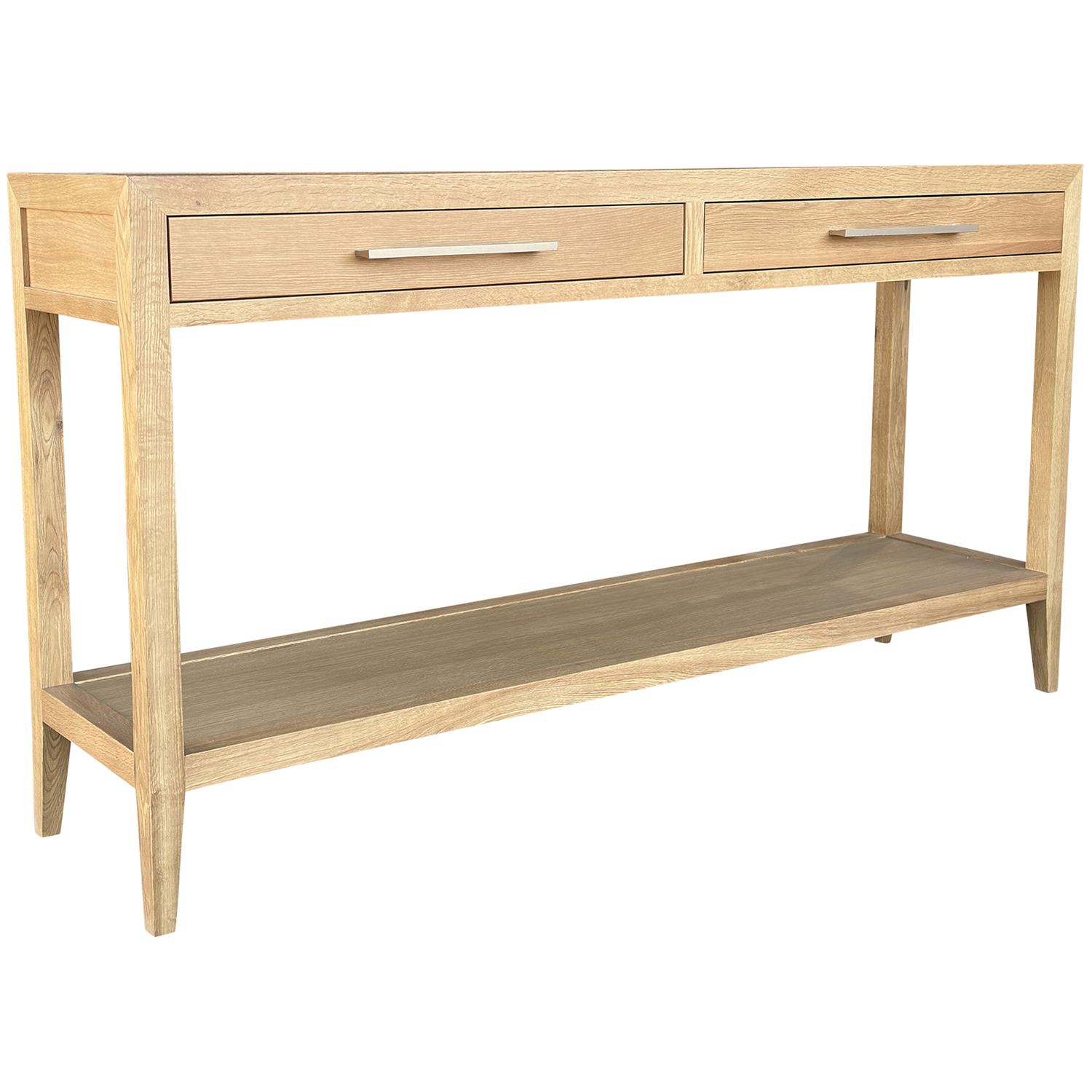 French-Oak-Wood-Console-Table