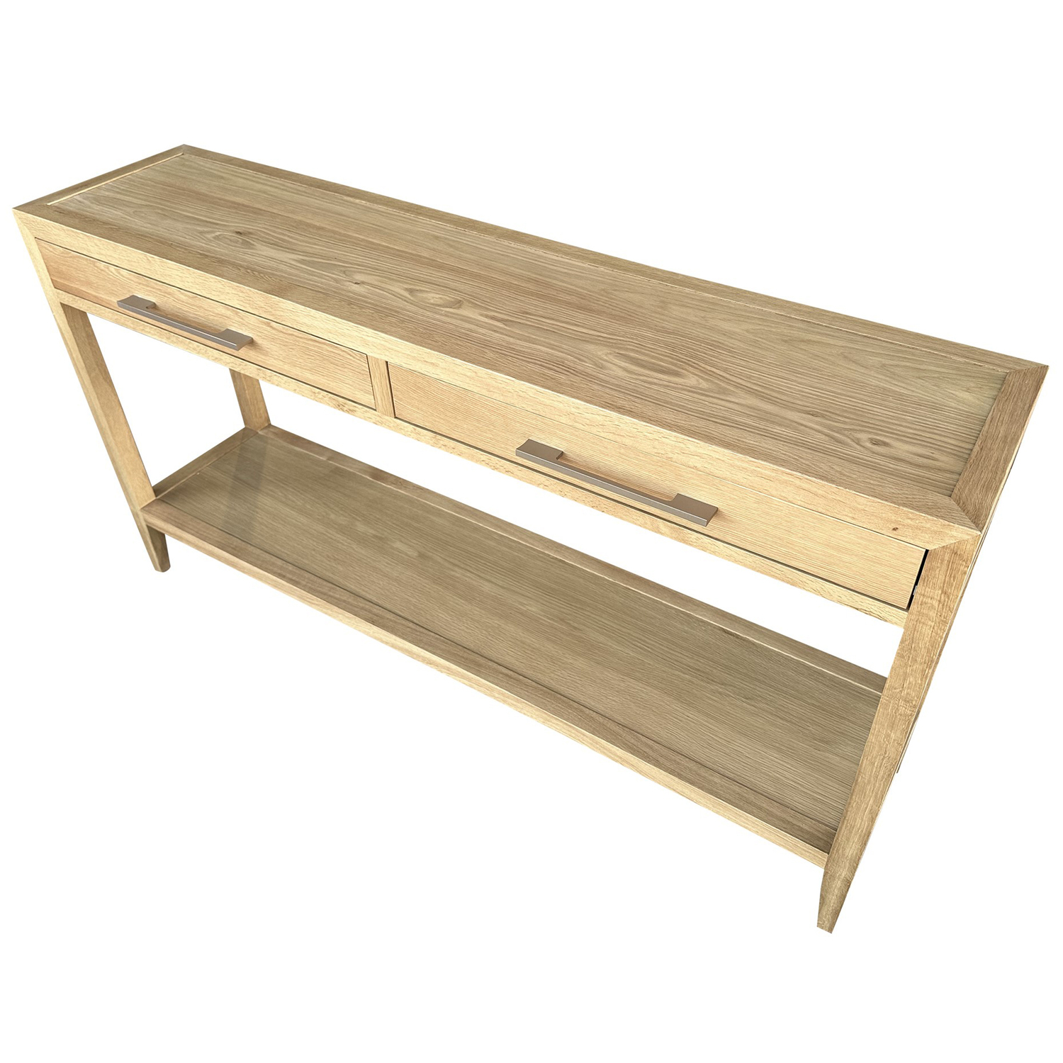 French-Oak-Wood-Console-Table