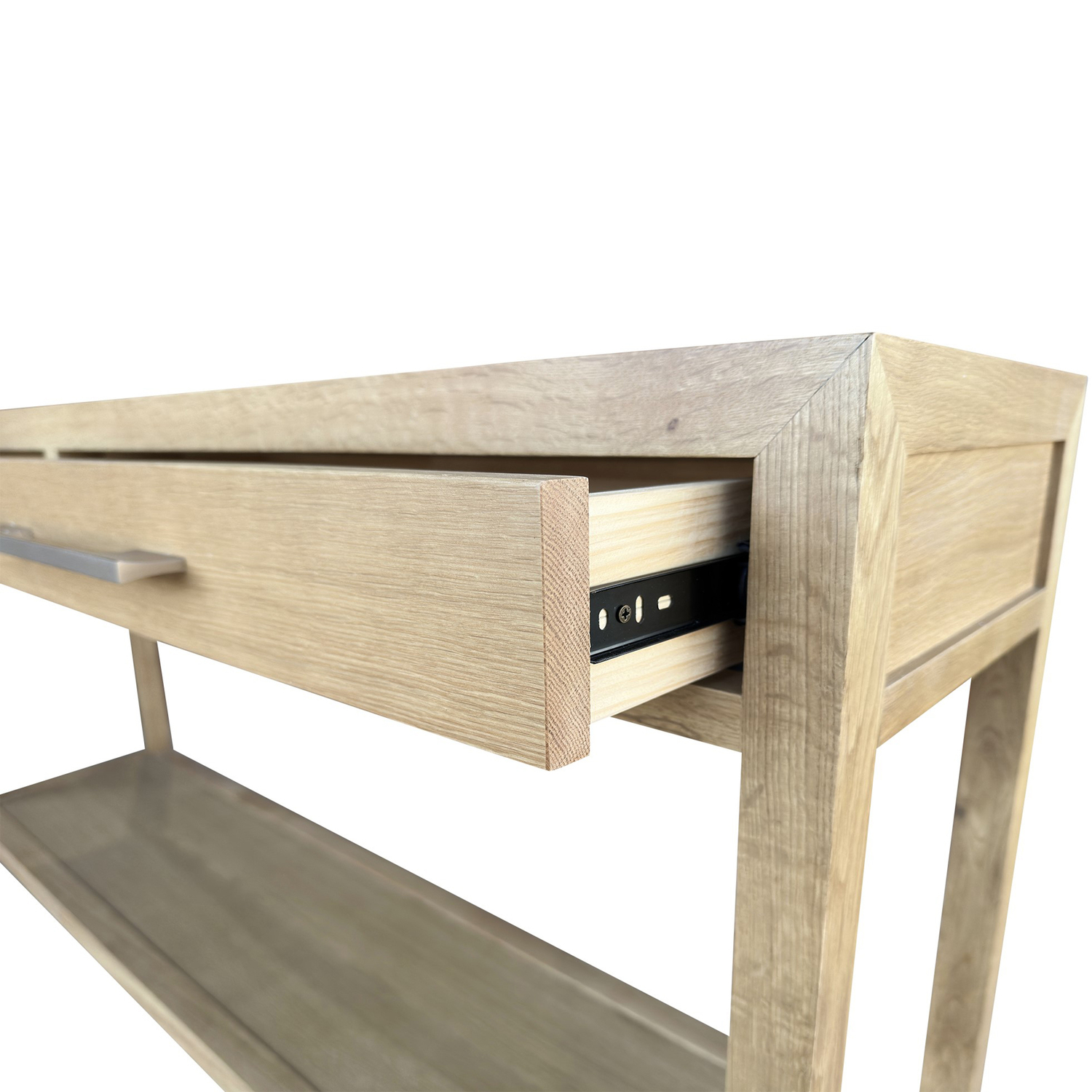 French-Oak-Wood-Console-Table