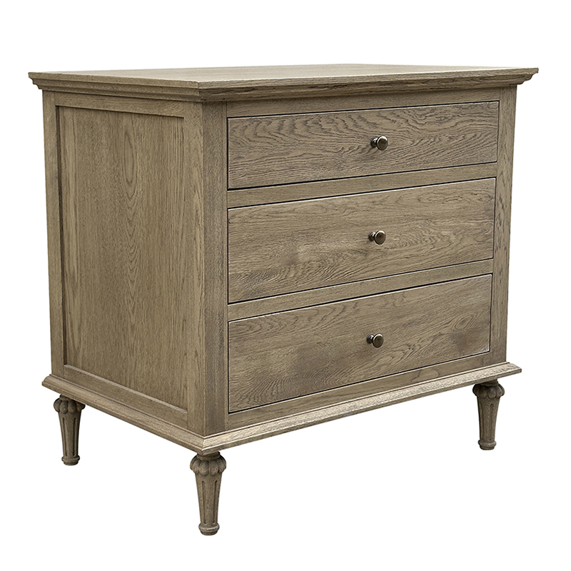 Thornton Oak Wood Bedside Table