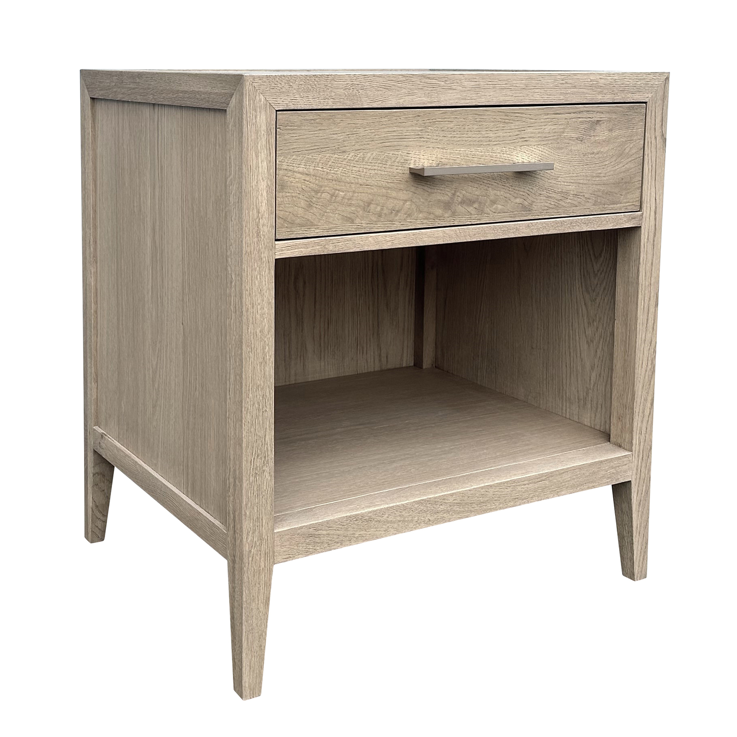 Rowan Oak Wood Bedside Table