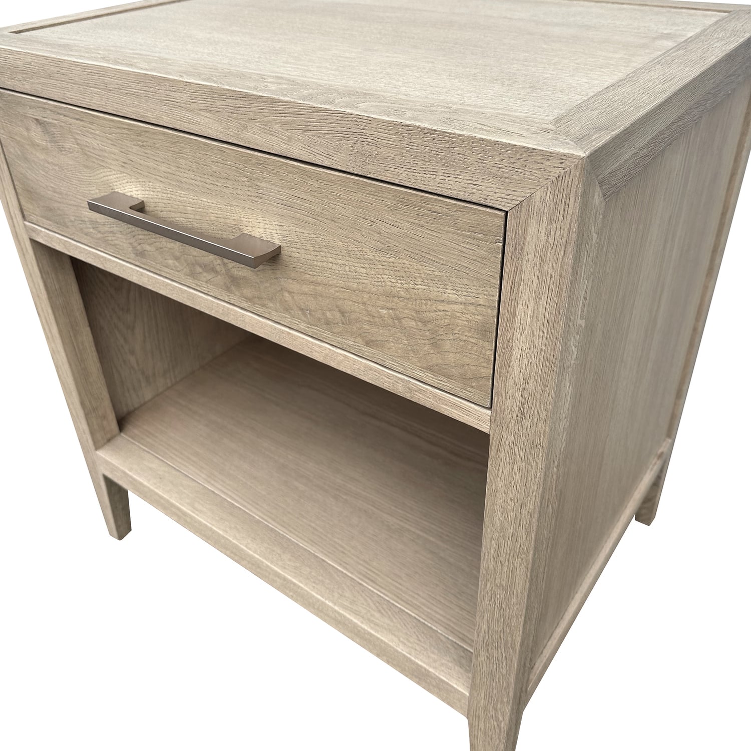 Rowan Oak Wood Bedside Table
