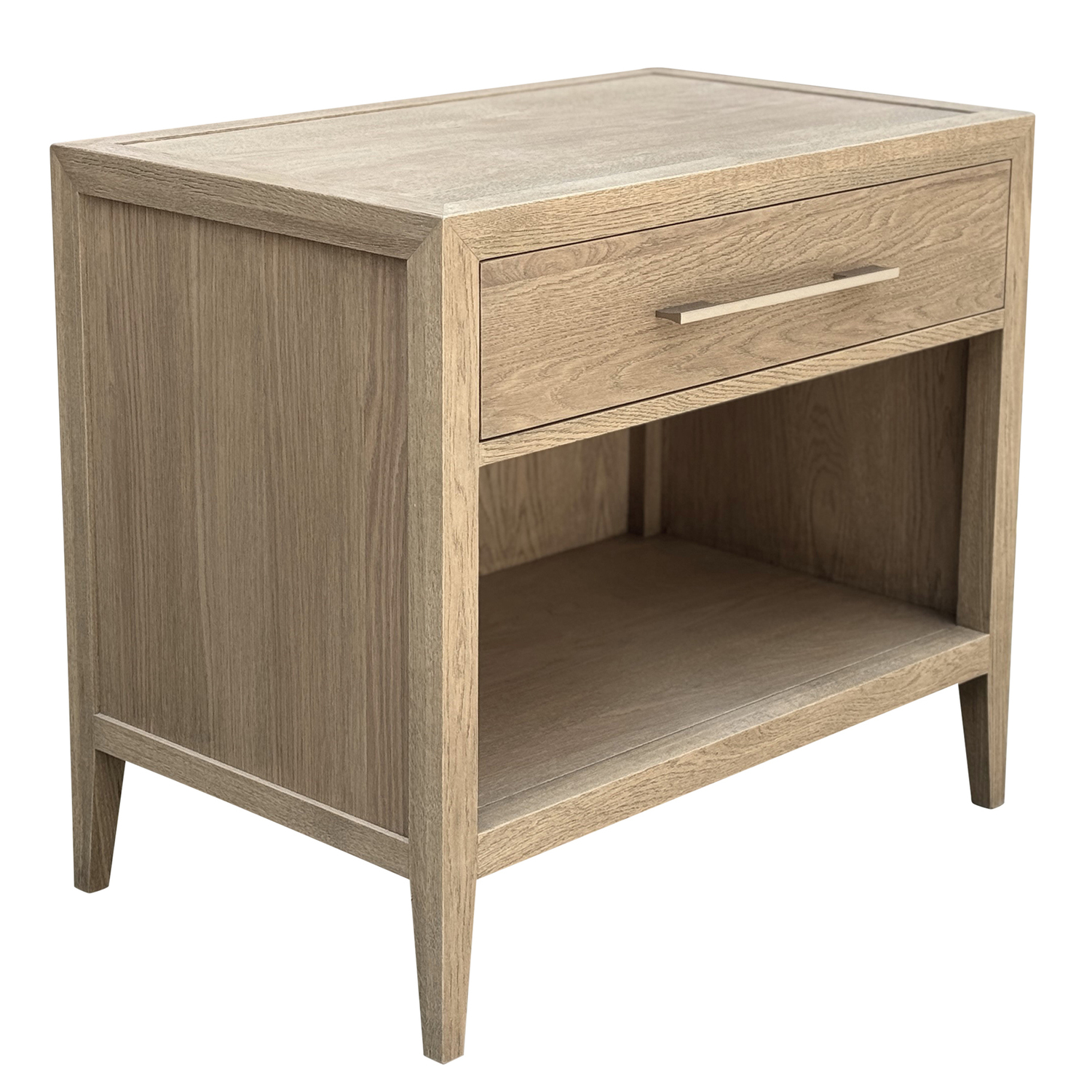 Rowan Oak Wood Bedside Table