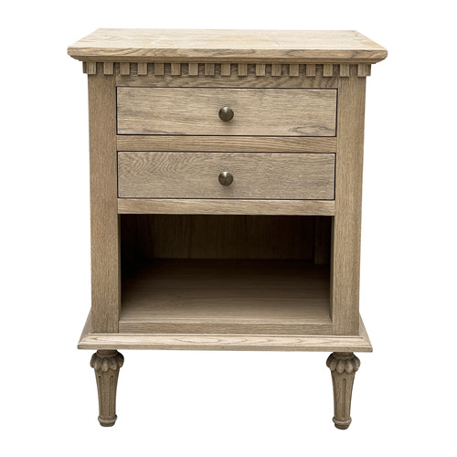 Jazmin Oak Wood Side Table