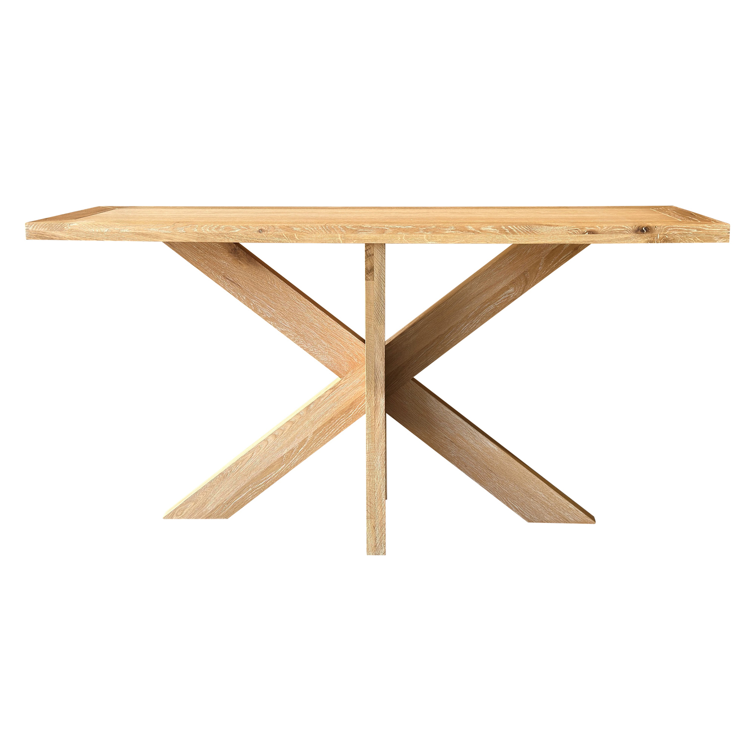 Drei Oak Wood Console Table
