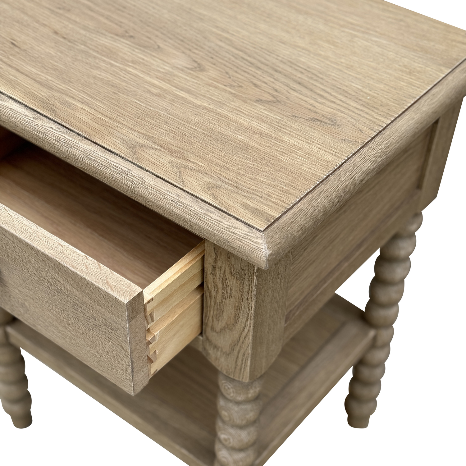 Dwayne Oak Wood Side Table