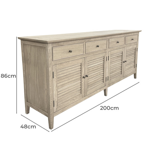 Adrienne Heritage Oak Wood Sideboard