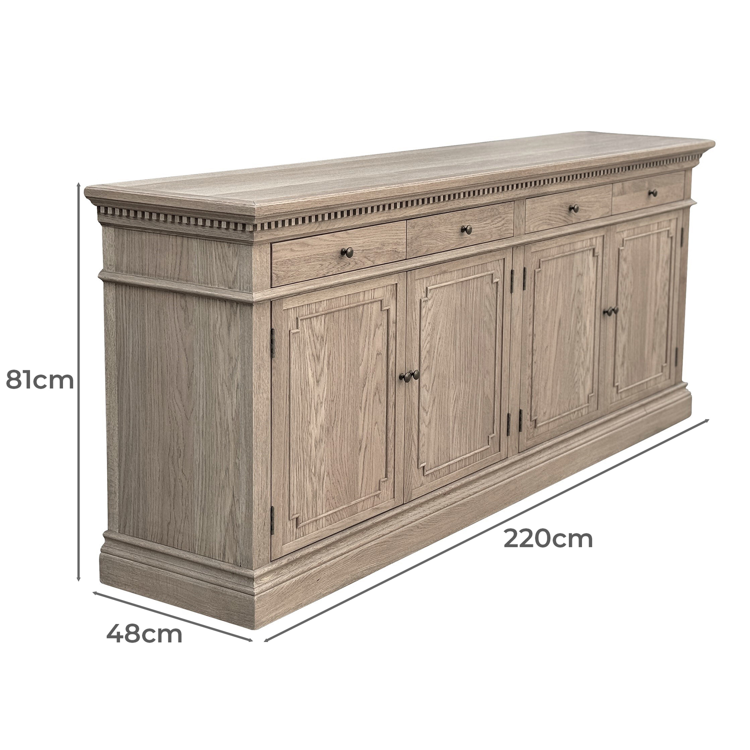 Denise Oak Wood Sideboard