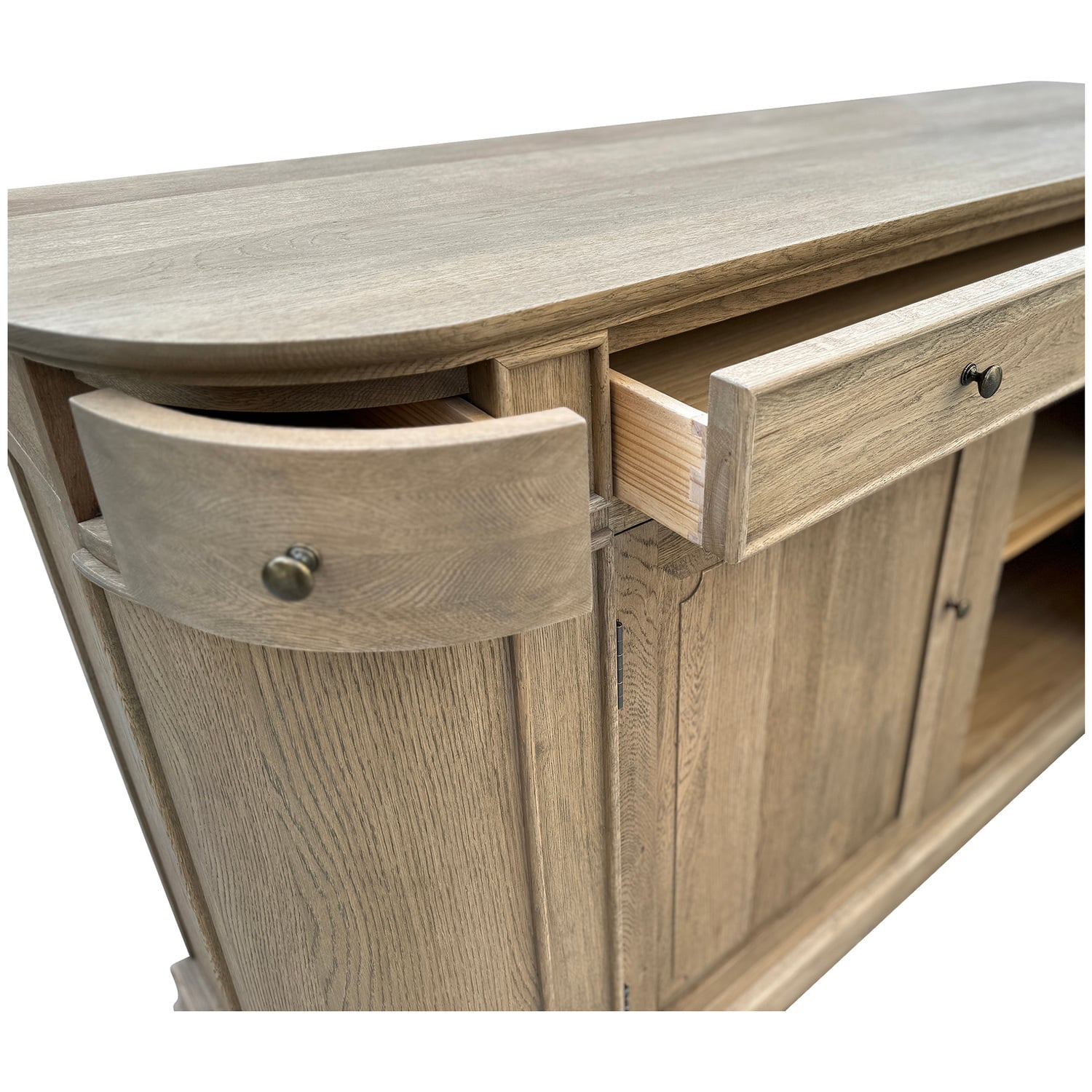 Zeke Oak Wood Sideboard