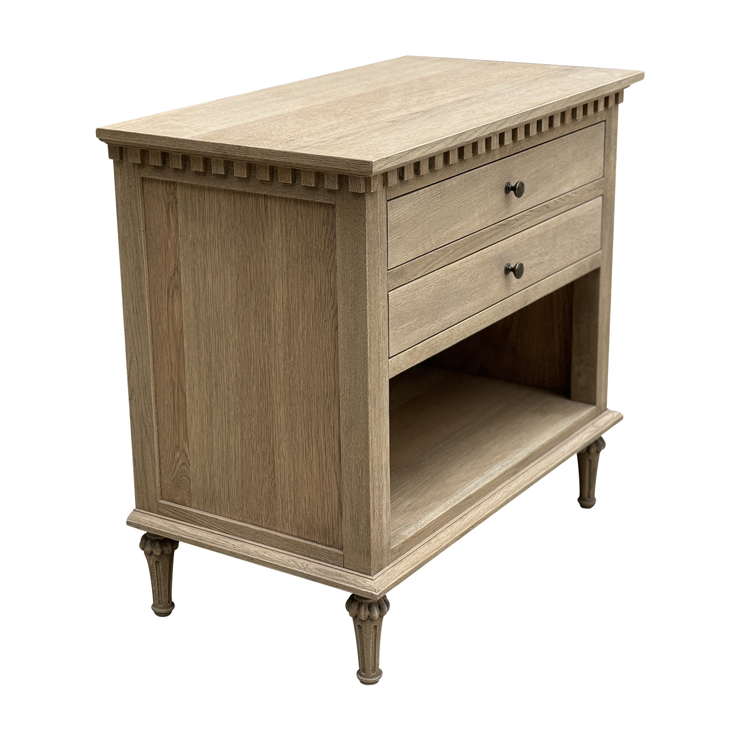 Louise Oak Wood Side Table